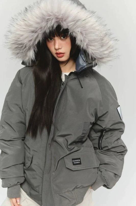 Brandy Fur Parka Jacket