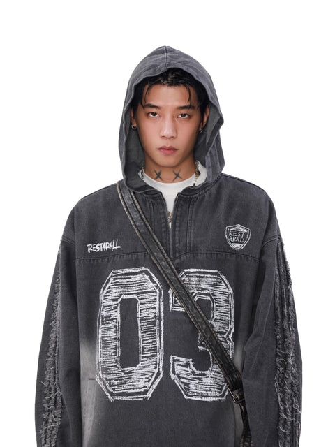 Half Zipper Pullover Oversize Hoodie