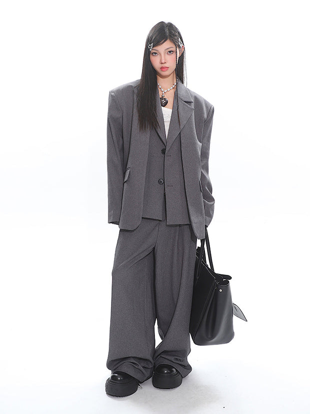 Two Piece Blazer Jacket & Pants Set