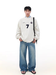 Oversize Sporty Long Sleeve Sweatshirt