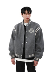 Emblem Embroidery Baseball Jacket