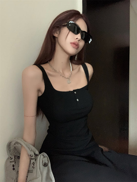 Long Button Dress