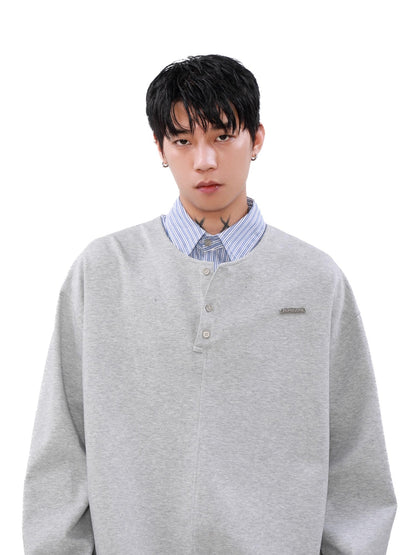 フェイクレイヤードロングスリーブTシャツ