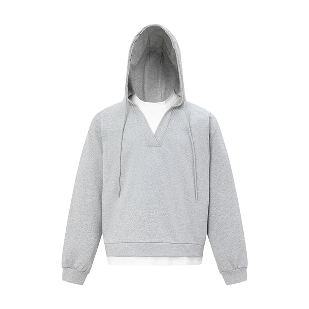 Pullover V-neck Hoodie