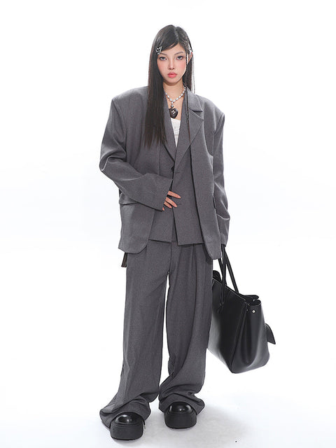 Two Piece Blazer Jacket & Pants Set