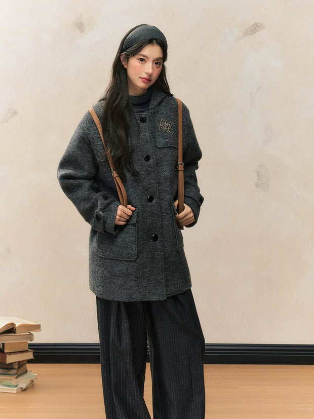 Hooded Toggle Coat - My Store