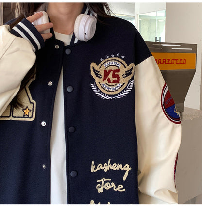 Embroidered Baseball Jacket