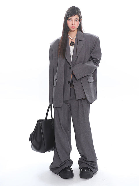 Two Piece Blazer Jacket & Pants Set