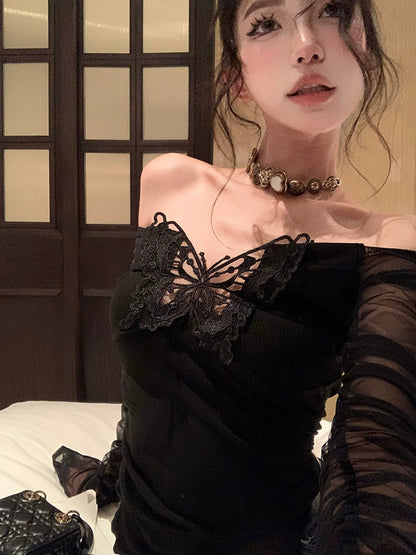 バタフライメッシュトップ