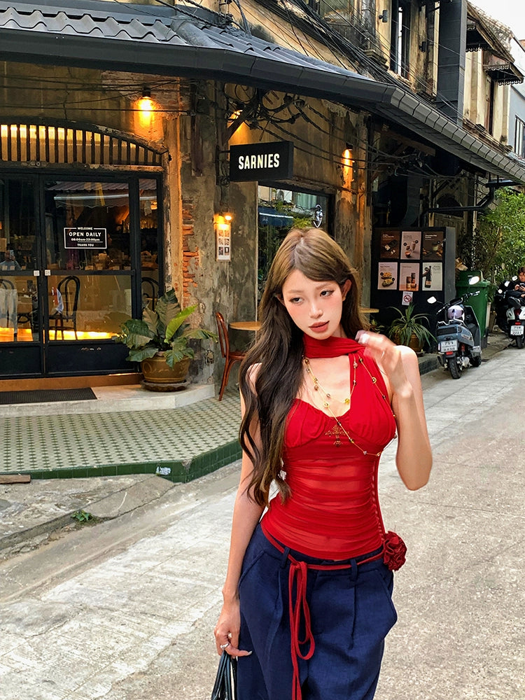 Sash Scarf Top
