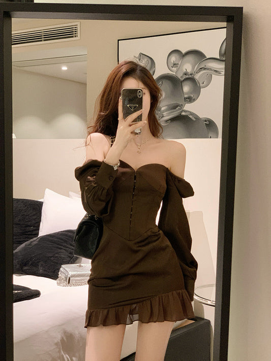 Ruffle Off Shoulder Dress
