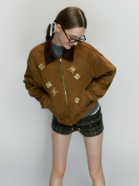 Zipper Heavy Duty Studded Jacket