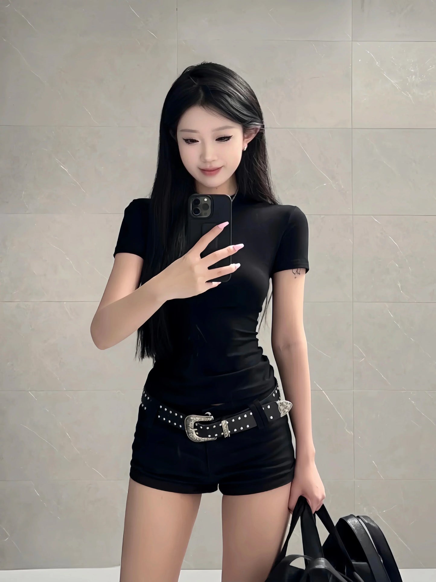 Matching Top & Shorts Belt Set