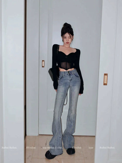 Corset Mesh Accent Top