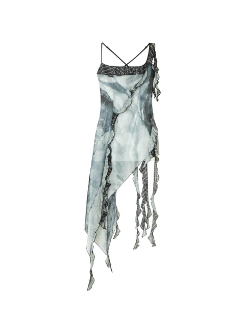 Romantic Ruffle Wandering Slip Dress - My Store