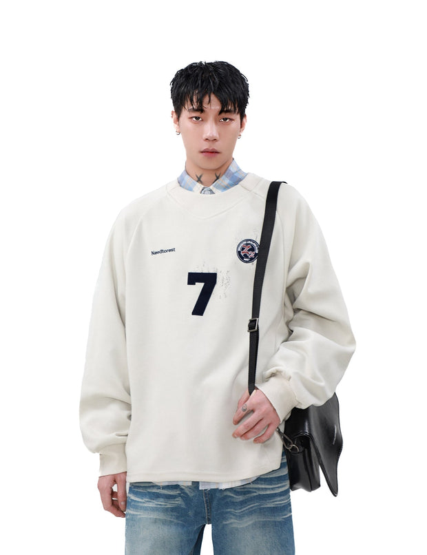 Oversize Sporty Long Sleeve Sweatshirt