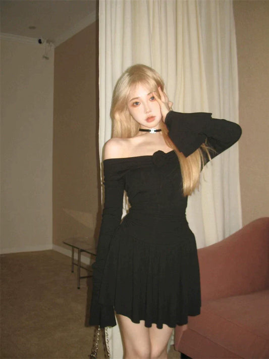 Off Shoulder Rose Dress