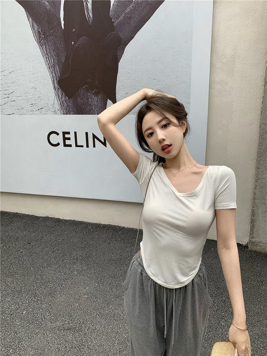 V-Neck Short Sleeve Top