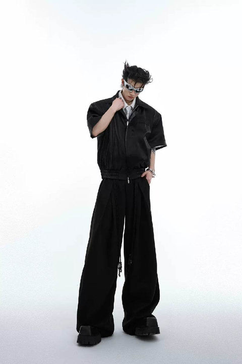 Heavyweight Tie-Waist Trousers - My Store