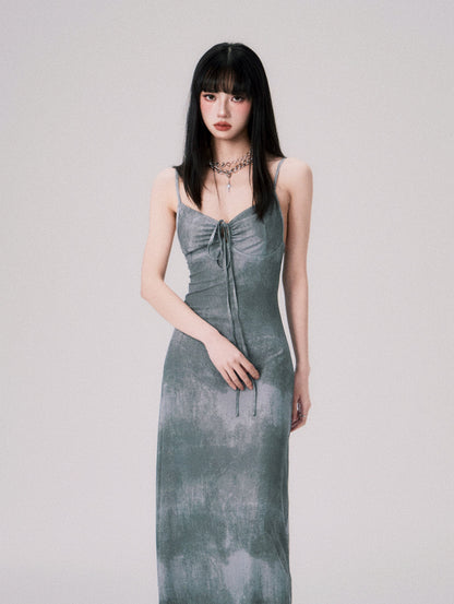 メッシュエラスティックドレス