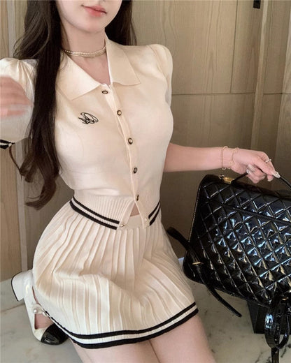 Marzia Top & Skirt Set