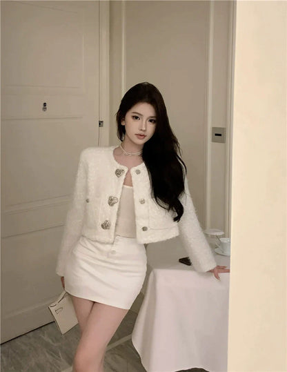 Silver Heart Tweed Jacket