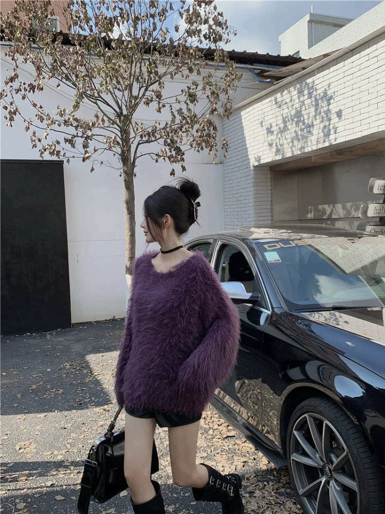 ベルベットミンクセーター