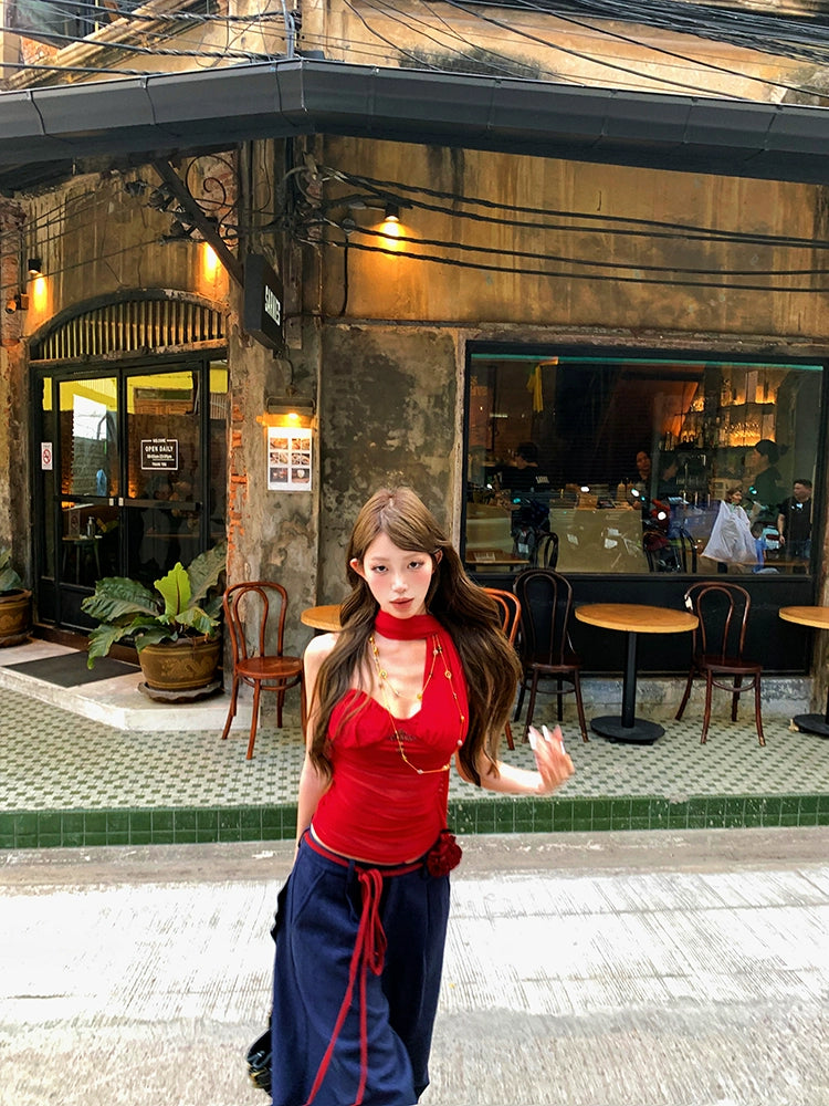 Sash Scarf Top