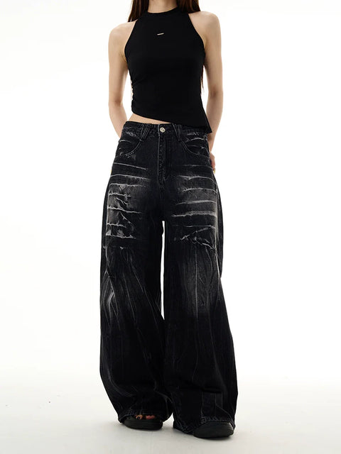 Wide Leg Denim Jeans