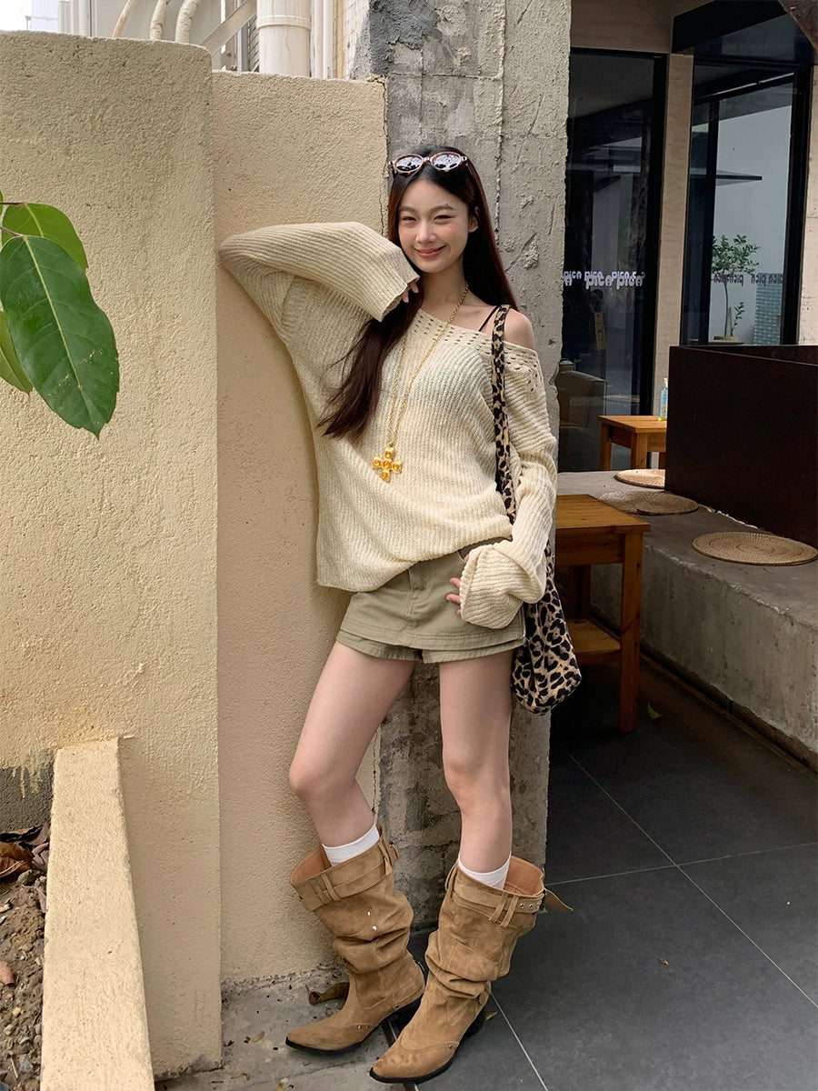 See Through Long Sleeve Top