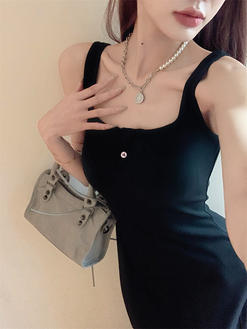 Long Button Dress
