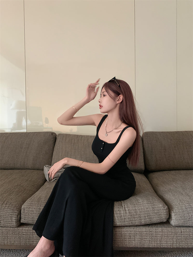 Long Button Dress