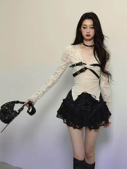 Irregular Lace Skirt - My Store