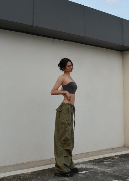 Retro Belt Cargo Pants