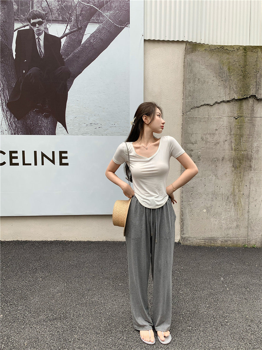 V-Neck Short Sleeve Top