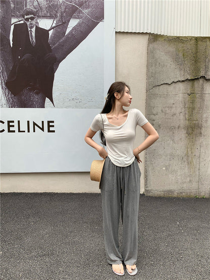 V-Neck Short Sleeve Top