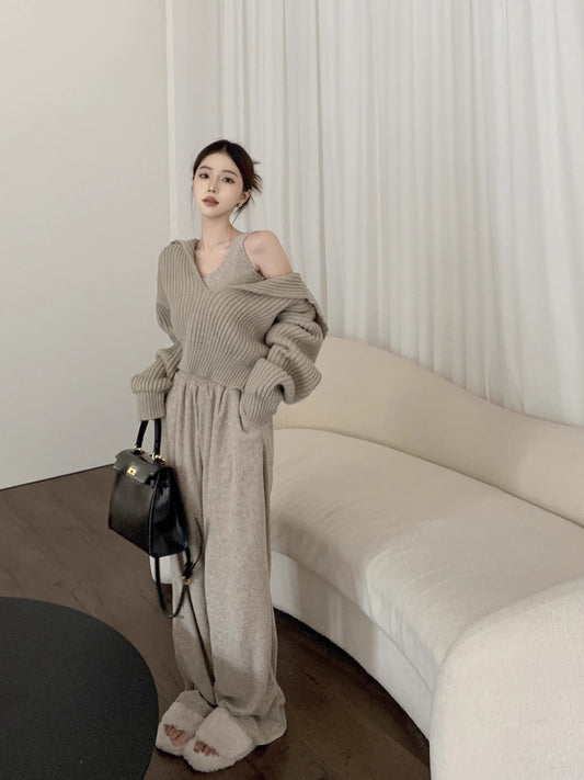 Knit Sweater Top & Pants (Low Stock)