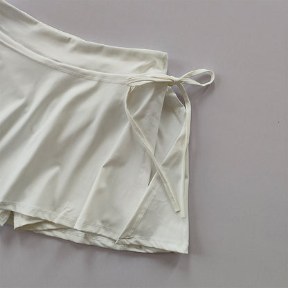 Side Split Hidden Pocket Skirt