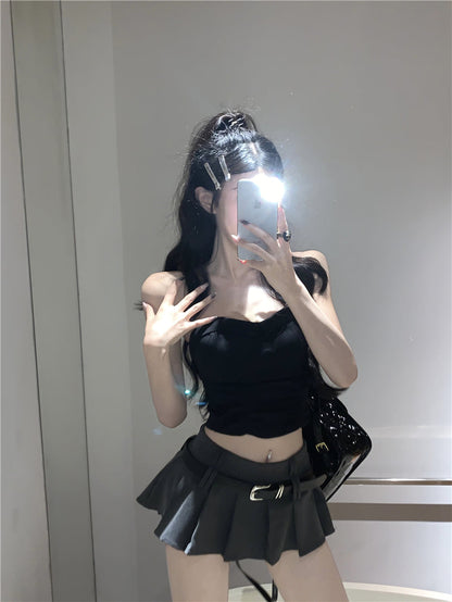Belted Mini Skirt