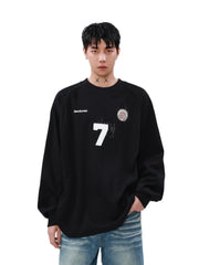 Oversize Sporty Long Sleeve Sweatshirt