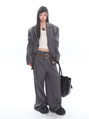 Two Piece Blazer Jacket & Pants Set