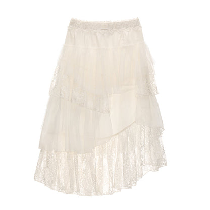 Irregular Layered Midi Skirt