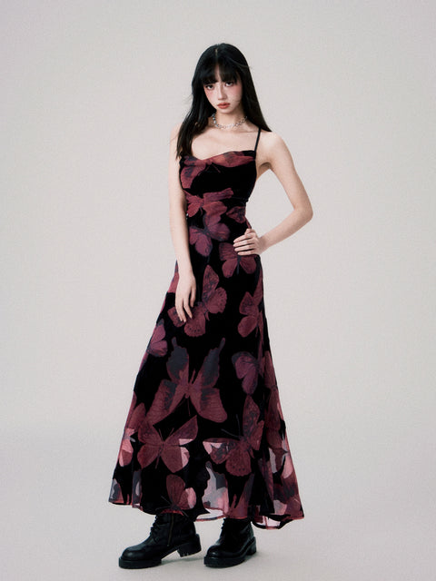 Velvet Halter Dress