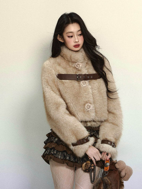 Cropped Fur Jacket - My Store