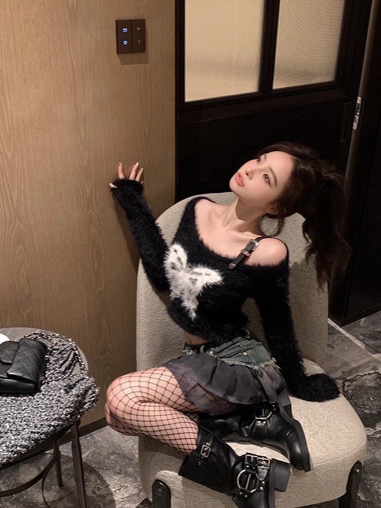 ファーバタフライトップ