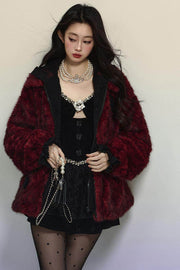 Hooded Warm Fur Cotton Jacket - My Store