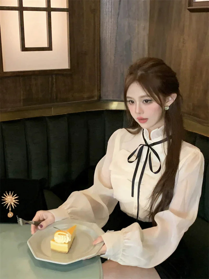 French High Neck Top