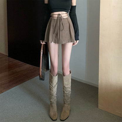 Zipper Strap Skirt