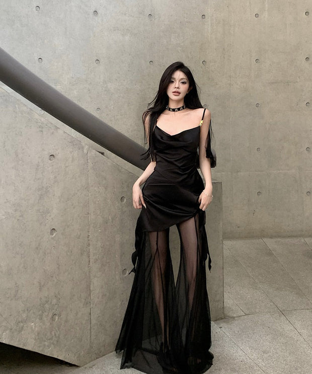 Silk Drape Top & Pants Set