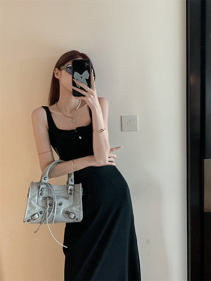 Long Button Dress